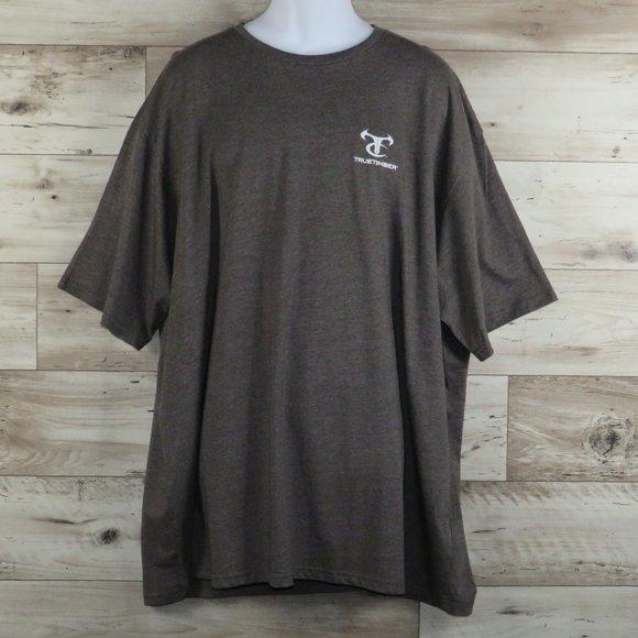 TRUETIMBER* Men's Short Sleeve Crew Neck Straight‎ Hem Pullover Tee Shirt~ 4XL - Picture 1 of 11
